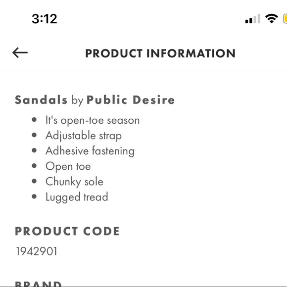 ASOS Public Desire Expectation Chunky Sandals in Bone - Picture 4 of 7